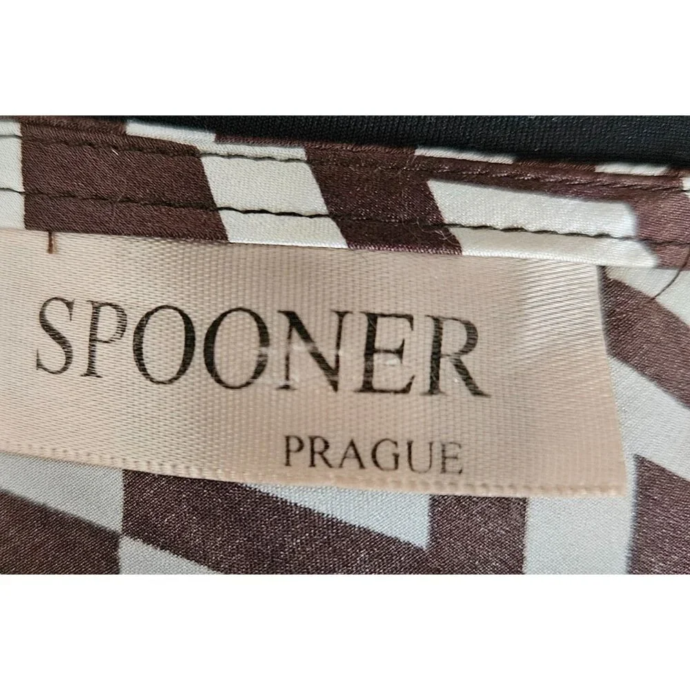 Spooner Prague Woman Size 8 Silk Baby Doll Sleeveless Sheath Dress Y2K 90's - Picture 4 of 6